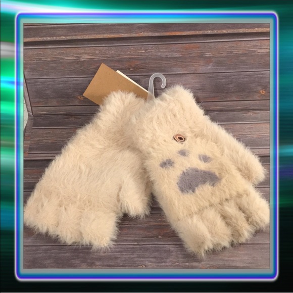 Accessories - Warm Winter Paw Clamshell Gloves